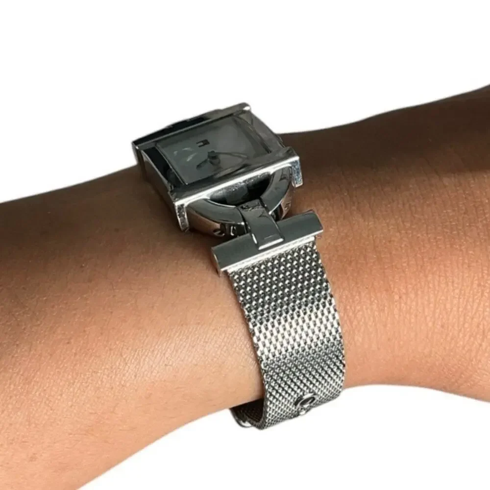 Tommy Hilfiger Women's Watch Water Resistant 100% Stainless Steel Mesh Silver